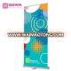 Economic aluminum triangle portable roll up banner stand retractable tradeshow display